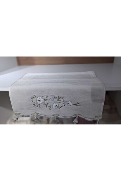 Zambak Velvet Embroidered Towel 50 X 90