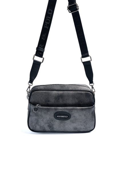 M.Silver - Black Honeycomb Women's Crossbody Bag Sp1267