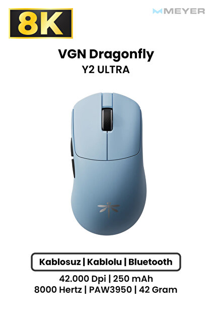 Meyer Gaming VGN Dragonfly King 8K Magnezyum Kablosuz Gaming Mouse