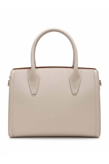 Women’s Beige Satchel Handbag – Structured Design, Premium Textured Finish, Elegant Everyd