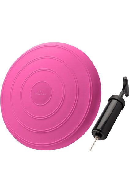 Pernă pentru canapea de echilibru, ortopedic, gonflabilă, cu pompă, Ø33 cm, roz