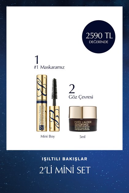 Işıltılı bakışlar 2'li Mini Set - Mini Boy Maskara + Göz Kremi 5ml