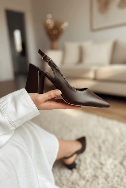 Duhra Brown (8 cm Heeled) Daily Use Heeled Shoes