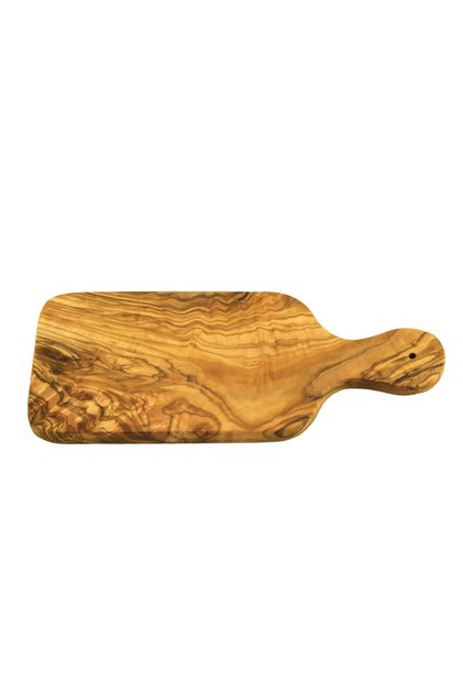 Tocător de ierburi aromatice din lemn de măslin, cu mâner, 23x10 cm, grosime 1,2 cm