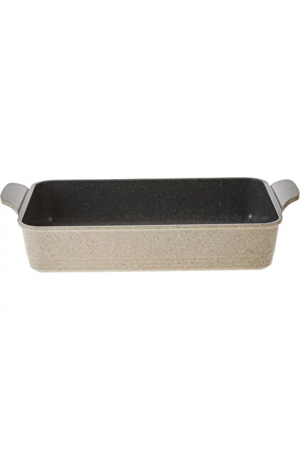 Rectangular Korean Granite tray, Beige, Small size. Capacity 3.5LT / 38.8x20 x 9.5CM. / 116300B