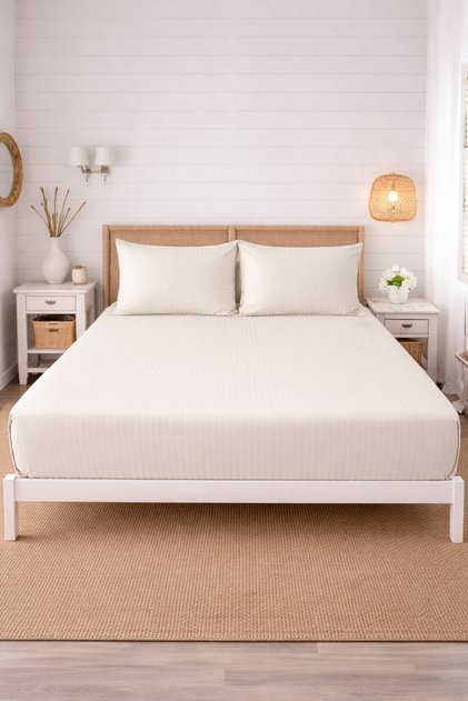 100% Cotton Elastic Sheet Set 180 X 200