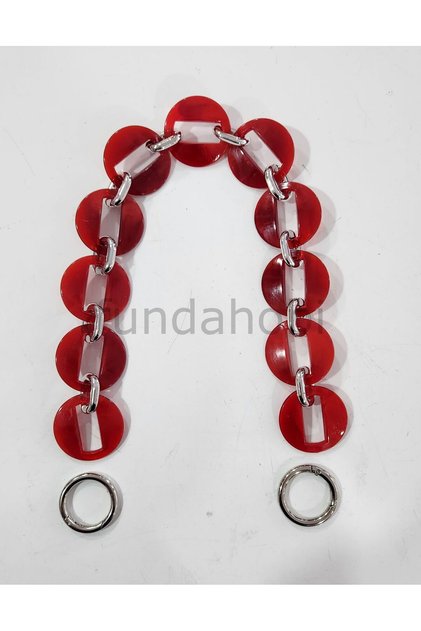 Acrylic Bag Handles - with Silver Attachments