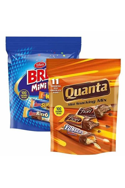 Break Mini & Quanta Mini Assorted Milk Chocolate Candy Case (2x164g)