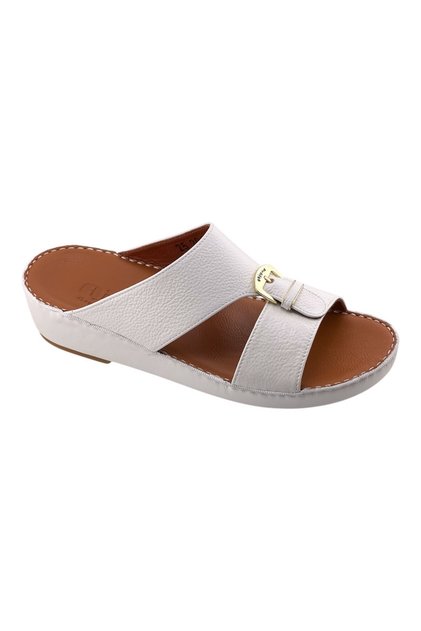 AET Arabic Sandals For Men | Outdoor Mens Slippers | Open Toe | Full Genuine Leather With Buckle