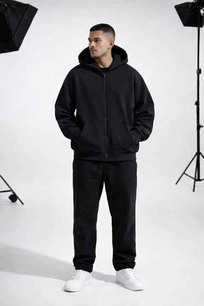 Hooded Unisex Zippered Sweatshirt / Cardigan