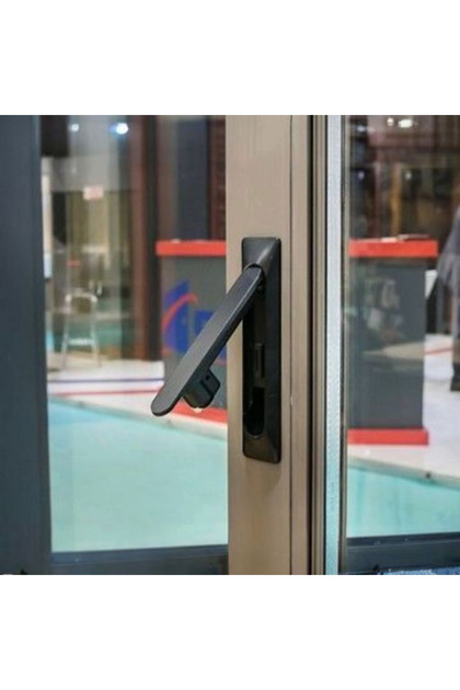 8mm Glass Balcony Wing Aluminum Arm Profile Bracket Bronze (Read the Description to Specify Your Measurement)