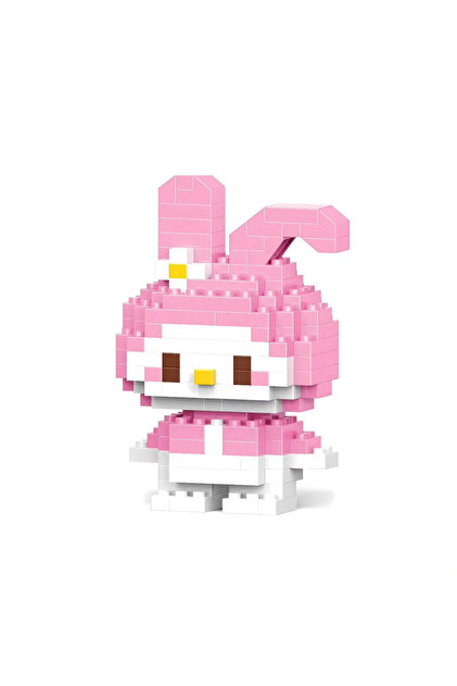 Bricks My Melody Pembe Tavşan Mini Blok Seti - 145 Parça Mikro