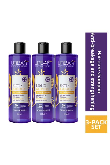 Biotin & Keratin Anti-Hair Loss and Healthy Growth Hair Care Shampoo-350 Ml-Vegan 86806