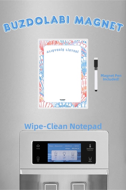Summer Sil Notepad Marine Themed Shopping List Home Decoration Magnet Refrigerator Notepad Kitchen Decor