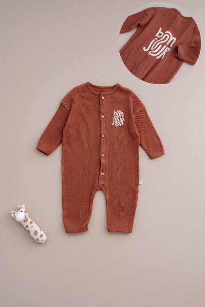 Bonjour Buttoned Baby Romper