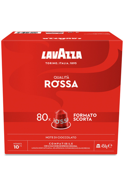Capsule de cafea Qualita Rossa, compatibile Nespresso, 80 x 5,7 g