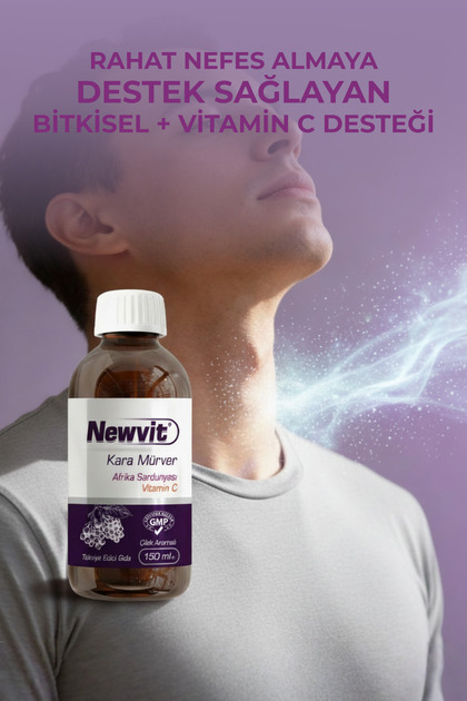 NOVAFACE Kara Mürver & Afrika Sardunyası İçeren Şurup 150 ml