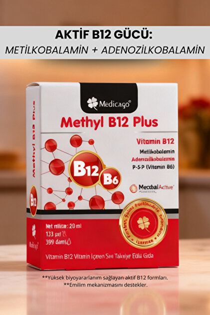 MedicaGo Methyl B12 Plus 20 ml (Sprey / Damla) - Fiyatı, Yorumları