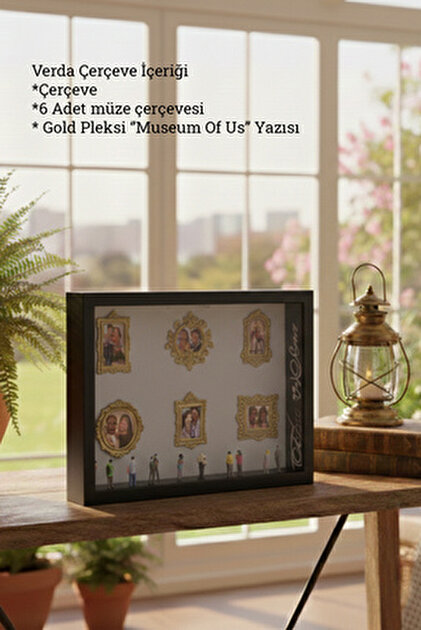 Verda Çerçeve Ledli Yeni Trend 25x35 Cm Siyah Derin Aşkımızın