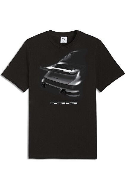Puma 634489 Porsche Graphic Tee 1 Tişört Erkek T-Shirt SİYAH