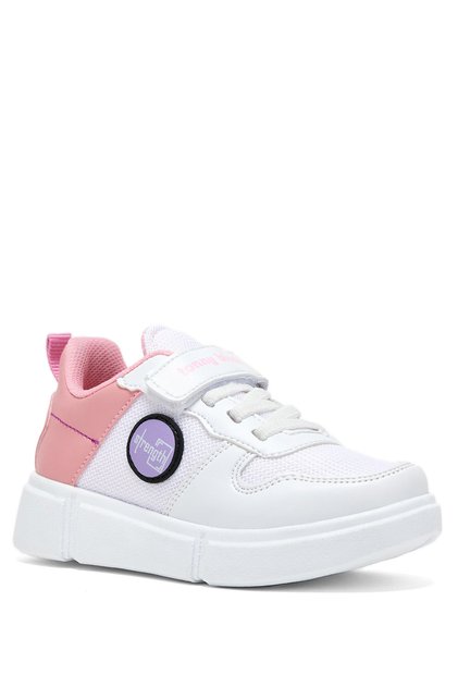 Children's Unisex White Candy Comfortable Fit Velcro Shoes