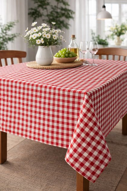 Small Square Pattern Gingham Tablecloth, Table Cloth, Picnic Cloth Zifir