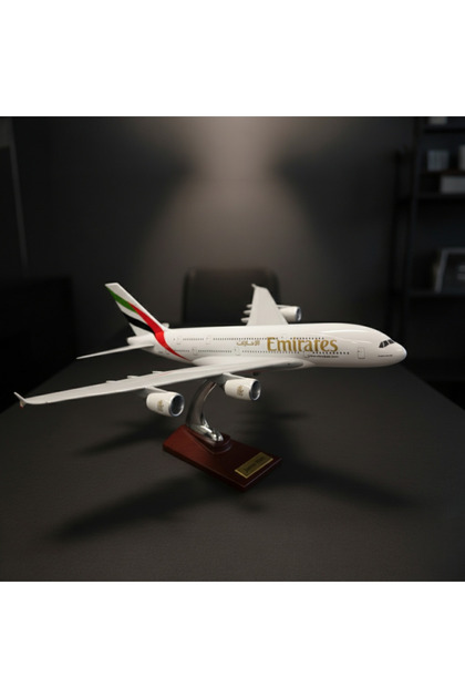 AYDINARTSHOP Emirates Airbus A380 Uçak Maketi – 1:200 Ölçek 36 cm