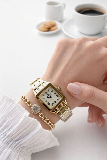Vintage Series Small Case 2 Years Warranty 3 Atm Women Wristwatch+Bracelet Bff.14117.3