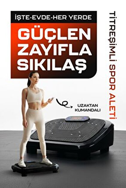 Zeelux Titreşimli Plaka Platformu, Egzersiz Makinesi, , Spor