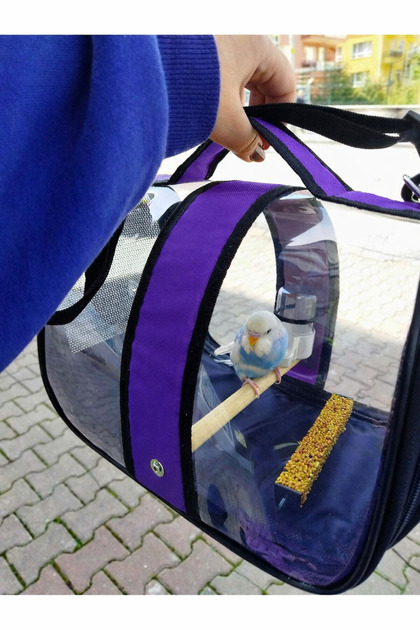 Bird Carrying Bag with Perches and Water Bottle 32X22X20 (Bag with Bird Cage)
