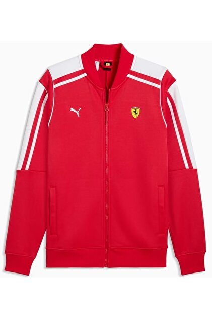 Puma Ferrari MT7 Track Jkt 635833 Erkek Eşofman Üstü KIRMIZI