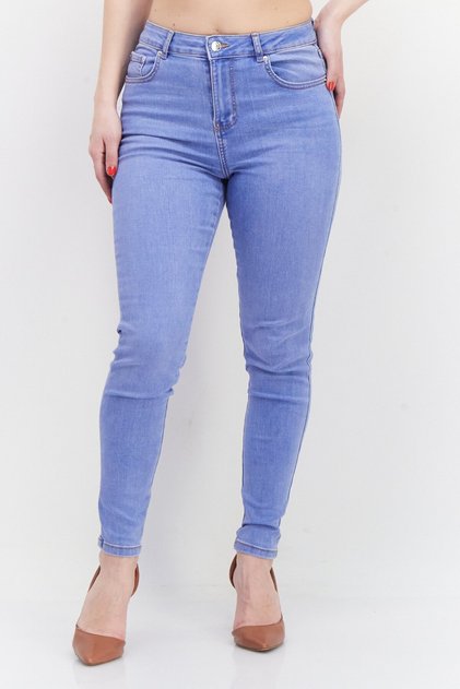Women Skinny Fit Stretchable Denim, Blue