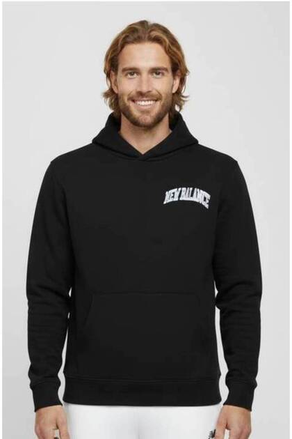UNH3347 Schwarzer Unisex-Sportbekleidungs-Hoodie mit Kangru-Taschen-Kapuze