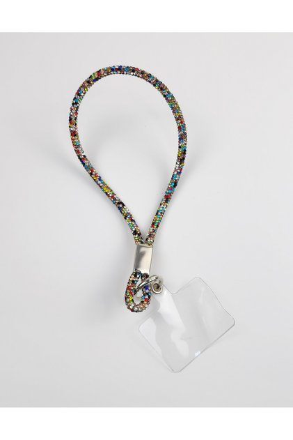 Women's Rinbw Crystal Stone Multi Phone Wrist Strap, Keychain and Charm