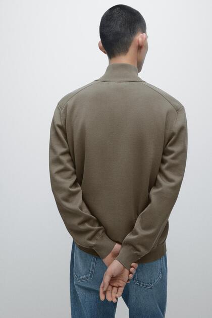 Massimo Dutti Cotton zip-up knit cardigan - Fiyatı, Yorumları