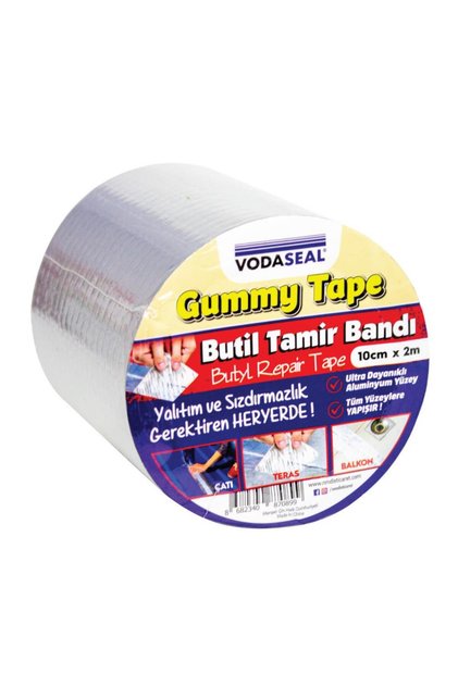 Vodaseal Sakız Bant Butil Yalıtım ve Sızdırmazlık Tamir Bandı 10 cm x 2 mt.