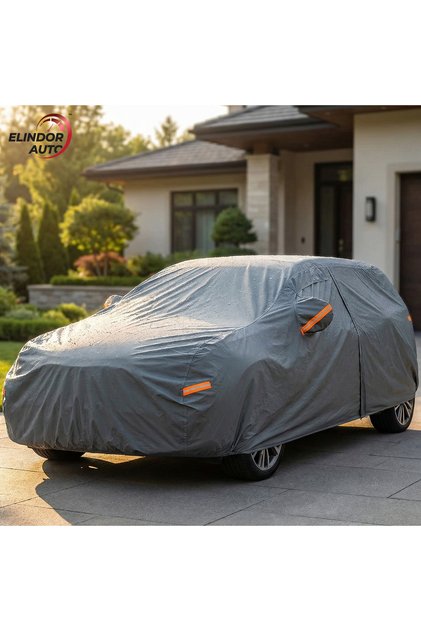 ® Husă auto premium impermeabil, protecție UV, hatchback, mărime L, 400 × 175 × 155 cm, gri