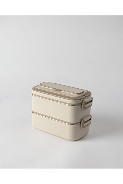 【COCO】おまとめ Madame Coco Mimosa 2'li Lunch Box - Soft Bej - 2000 ml - Fiyatı