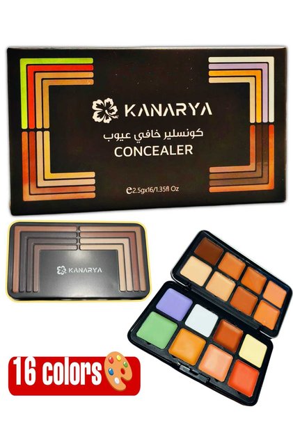 باليت كونسيلر ومصحح عيوب كريمي من كناريا
