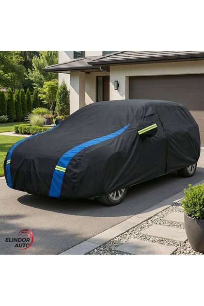 ® Husă auto premium impermeabil, cu protecție solară, pentru break, mărime XL, 500 × 193 × 144 cm, neagră