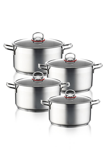 heater8枚セット Hascevher Enzo 8 Pcs Tencere Seti (18/20/22/24)V - Fiyatı, Yorumları