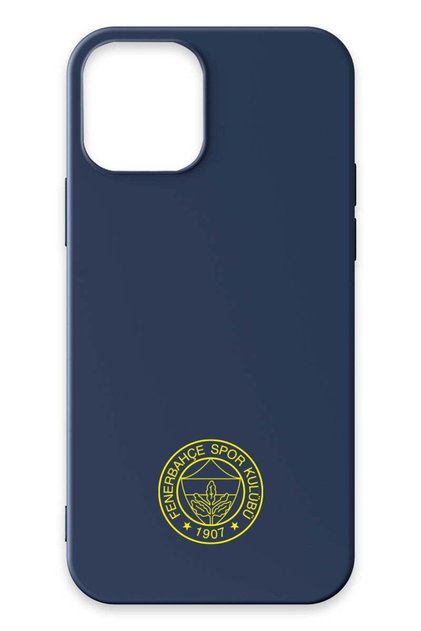 iPhone 13 Compatible Yellow Arma Navy Blue Silicone Licensed Phone Case