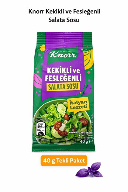 KEKİKLİ VE FESLEĞENLİ SALATA SOSU