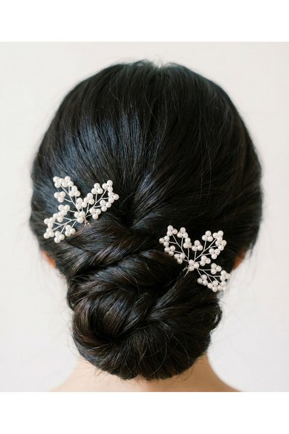 Pearl Butterfly Model Bridal Hair Clip – Set of 2