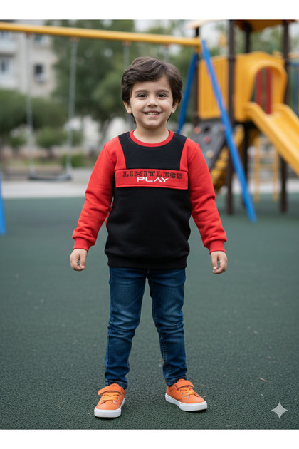 Boy's Fleece Sweatshirt 3 Thread Count Ribbed