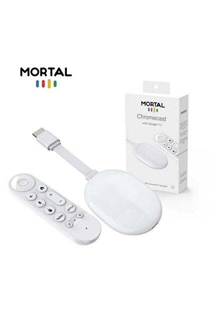 【新品未使用】Chromecast with Google TV 4K ホワイト Anycast 2026 Android 14 Chromecast 4K akıllı Google TVYayın Akışı