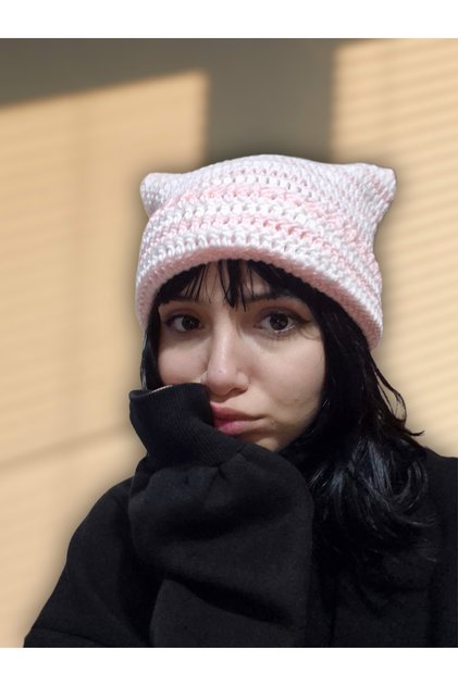 Knitted Cat Ear Beanie