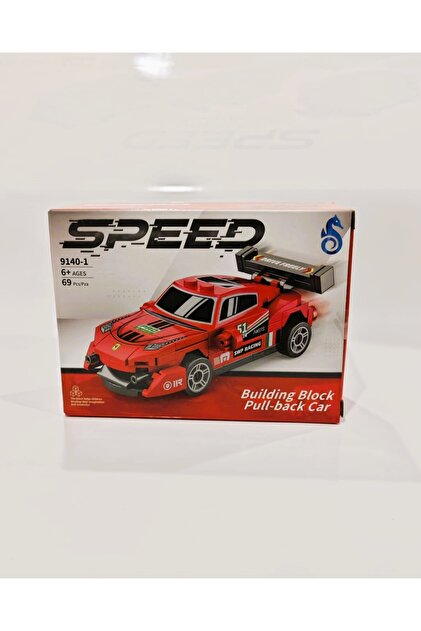 Bricks Mini Lego Çek-Bırak Spor Araba Yapım Seti – Speed 9140-1