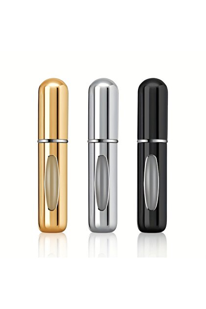 Metal 5ml 3Pcs Mixed Loading Mini Refillable Perfume Atomizer Aluminum, Travel Perfume Atomizer 5ml,