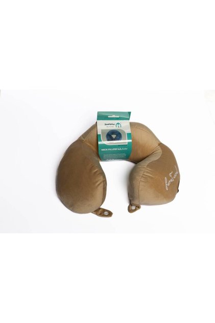 Velvet fabric neck pillow with Polyester filling